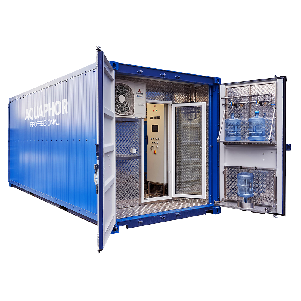 Водоочистная система-контейнер для производства питьевой воды — фото 1  Водоочистная система-контейнер для производства питьевой воды — фото 1